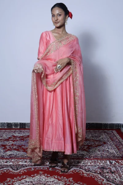 Ragini pink chanderni Anarkali