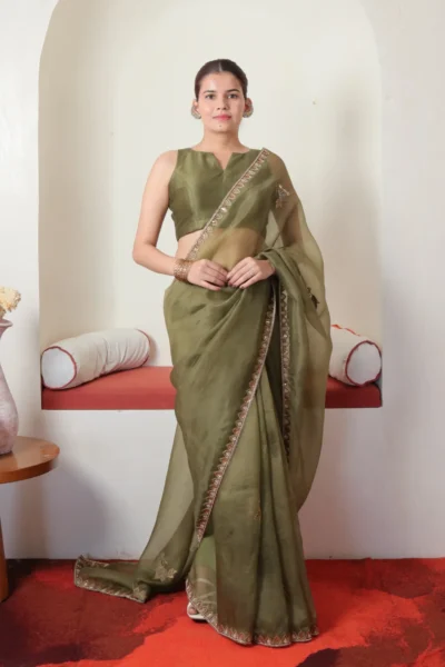 Pakshika Silk Organza Saree
