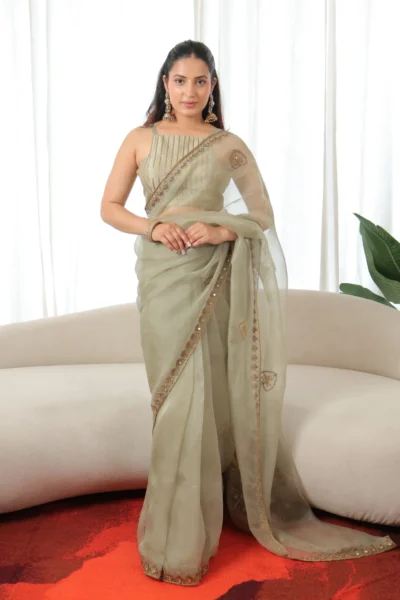 Pankhuri  Silk Organza Saree
