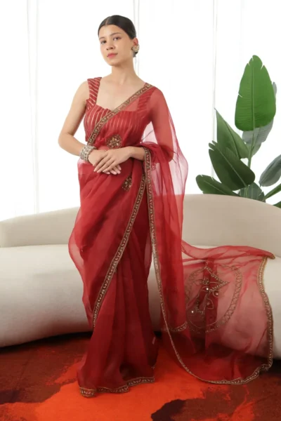Sindhira Silk Organza Saree