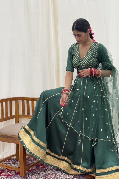 Aaravya Silk Gota Lehenga