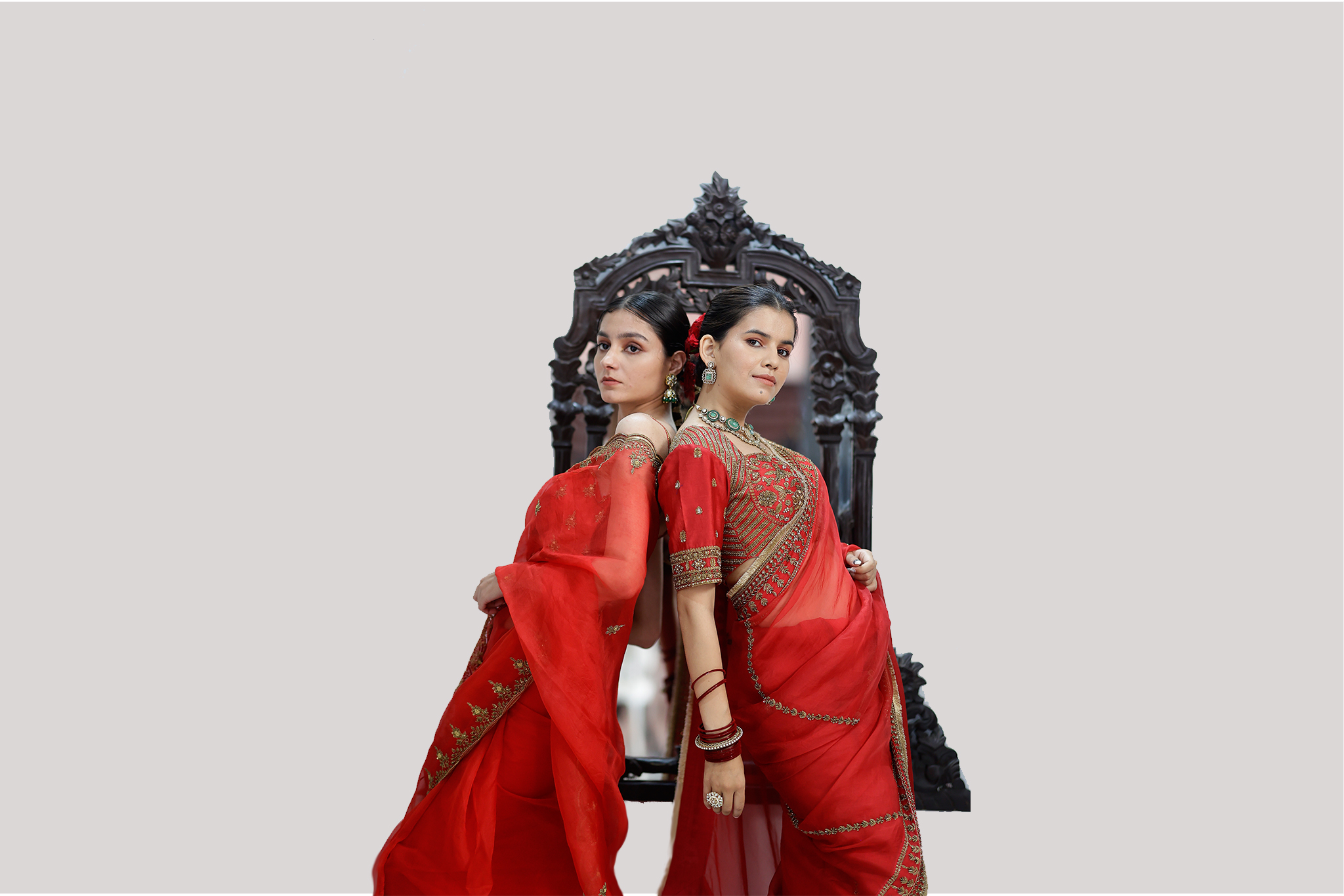 Premaalaya Organza Lehenga - Lightweight drape
