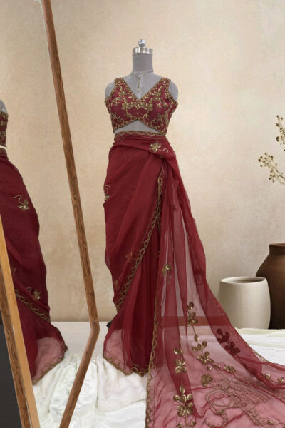 Gajgamini Silk Organza Saree